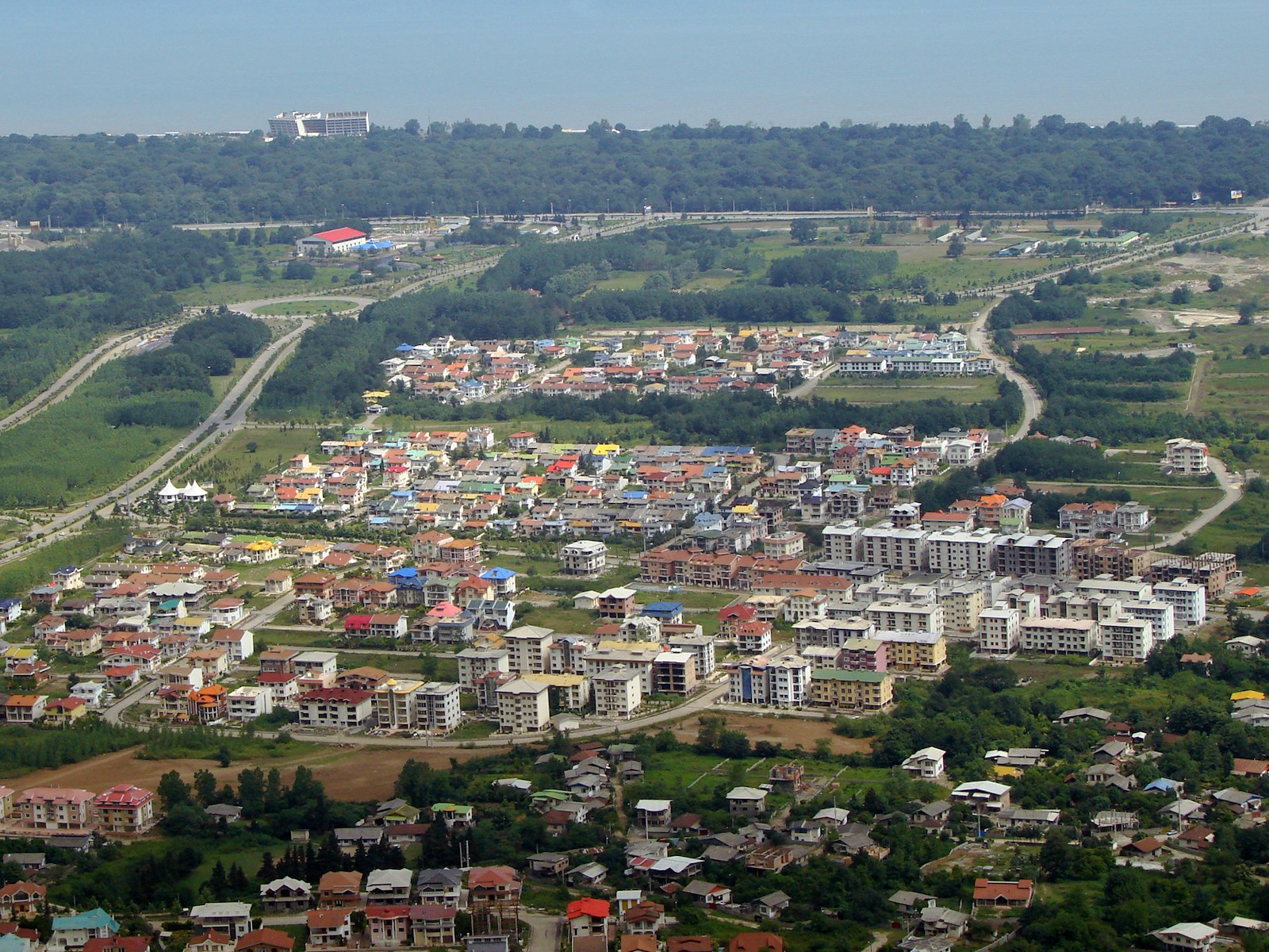 aerial photography of city