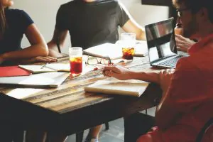 Group of People Having a Meeting